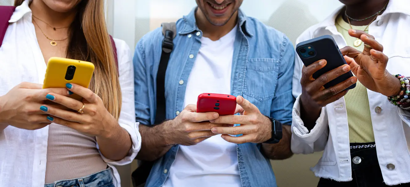 Many customers clicking on mobile website